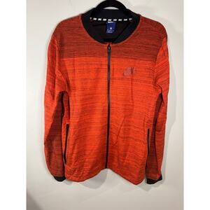 Nike Sportswear Advance 15 Bomber Jacket Men’s Size M – Max Orange Knit Zip-Up